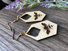 Load image into Gallery viewer, Honey Bee Earrings
