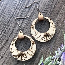 Load image into Gallery viewer, Round Wildflower Earrings