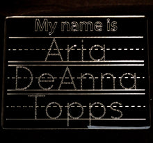 Load image into Gallery viewer, Reusable Personalized Name Tracing Board