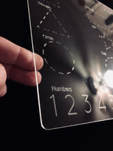 Load image into Gallery viewer, Reusable Shape and Number Tracing Board