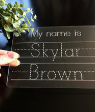 Load image into Gallery viewer, Reusable Personalized Name Tracing Board