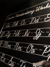 Load image into Gallery viewer, Personalized Cursive Alphabet Tracing Board