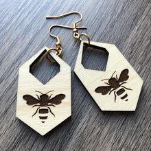 Load image into Gallery viewer, Honey Bee Earrings