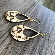Load image into Gallery viewer, Birds on a Limb Wood Earrings