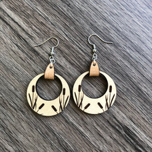 Load image into Gallery viewer, Round Cattail Earrings