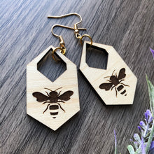 Load image into Gallery viewer, Honey Bee Earrings
