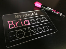 Load image into Gallery viewer, Reusable Personalized Name Tracing Board