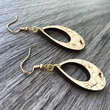 Load image into Gallery viewer, Open Teardrop Wildflower Earrings
