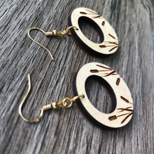 Load image into Gallery viewer, Round Cattail Earrings