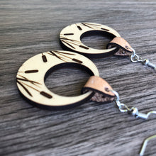 Load image into Gallery viewer, Round Cattail Earrings