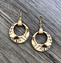 Load image into Gallery viewer, Round Wildflower Earrings