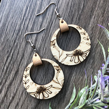 Load image into Gallery viewer, Round Wildflower Earrings
