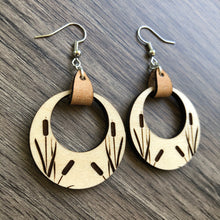 Load image into Gallery viewer, Round Cattail Earrings
